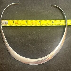 Mexico 925 Sterling Silver Open Back Choker Necklace